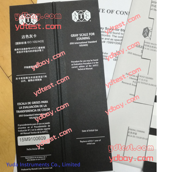 AATCC Gray Scale for Color Change -ydbay webshop