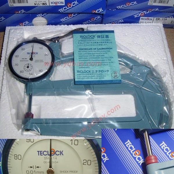 // SM-114 0-10mm TECLOCK THICKNESS GAUGES MADE IN JAPAN